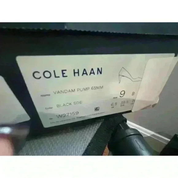 Cole Haan Women's Vandam Black Suede Pump, 65mm, Size 9, New! - Picture 6 of 8